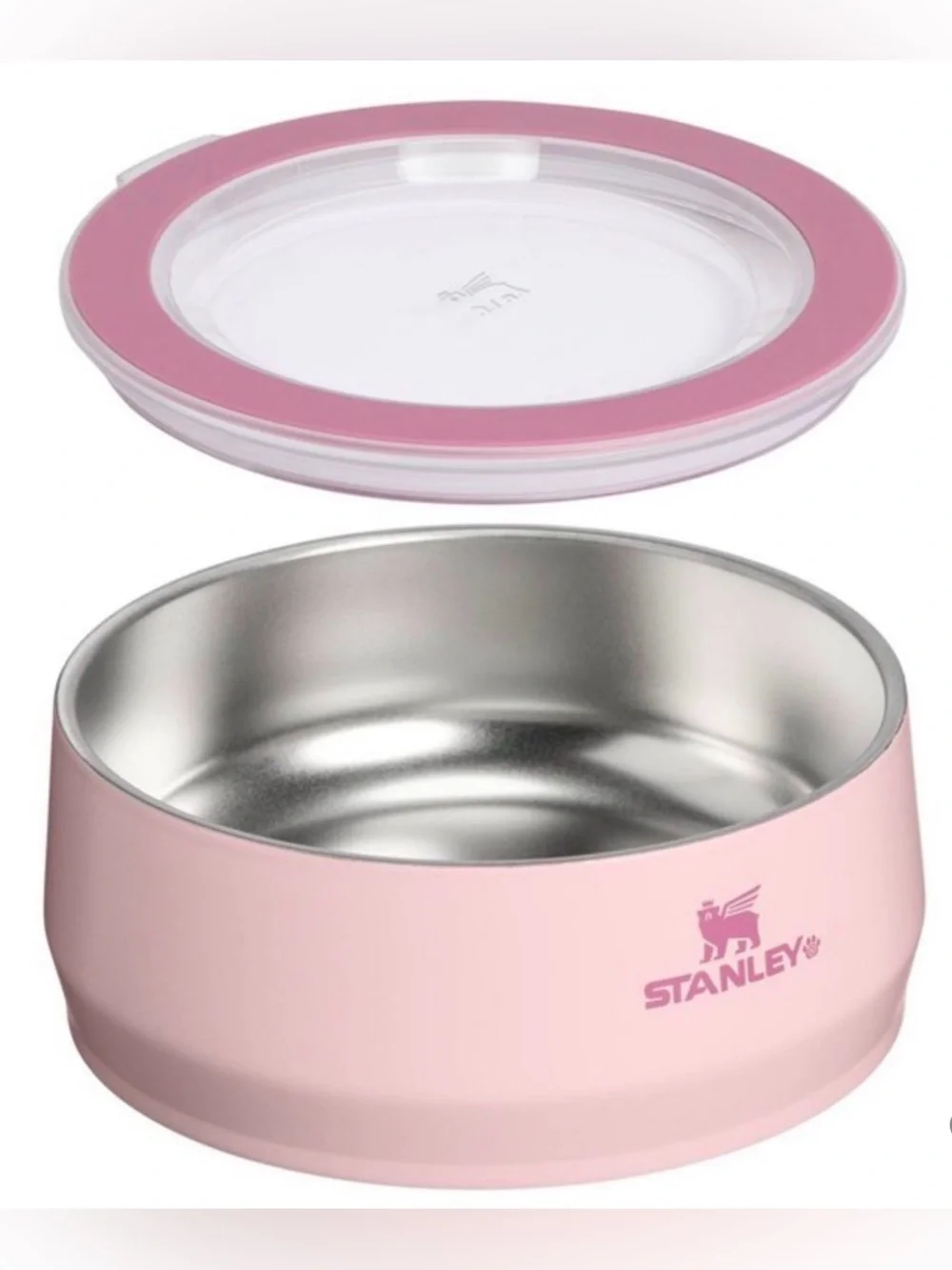 NWT Stanley Western Travel 3-Cup Pet Bowl Limited Edition Pink Rosewood